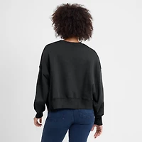 Sweat-shirt Nike noir surdimensionné à taille haute pour femme des Dodgers de Los Angeles