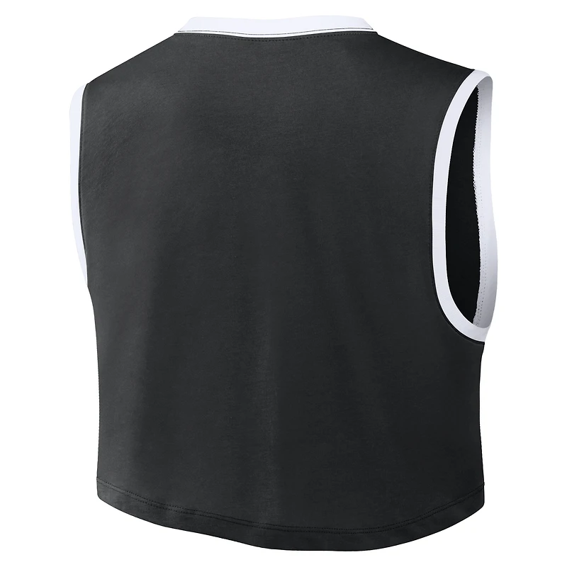 Women's Nike Black Los Angeles Dodgers Primetime Loose Dri-FIT Cropped Tank Top