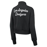 Women's Nike Black Los Angeles Dodgers Primetime Phoenix Fleece Half-Zip Sweatshirt