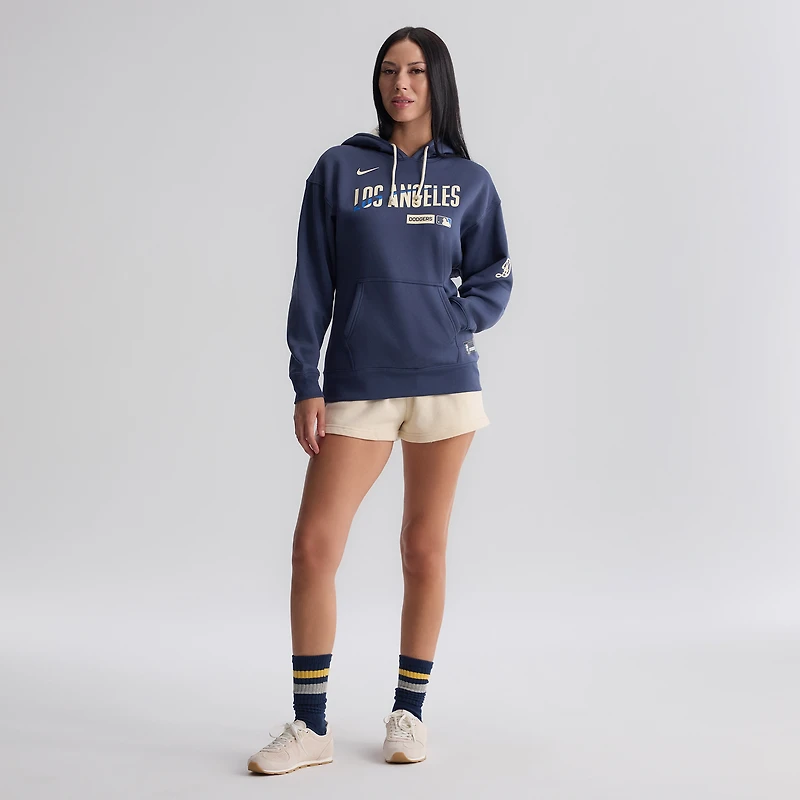 Women's Nike Blue Los Angeles Dodgers Authentic Collection City Connect Therma Hoodie