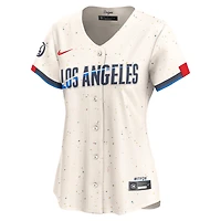 Women's Nike Cream Los Angeles Dodgers City Connect Limited Jersey