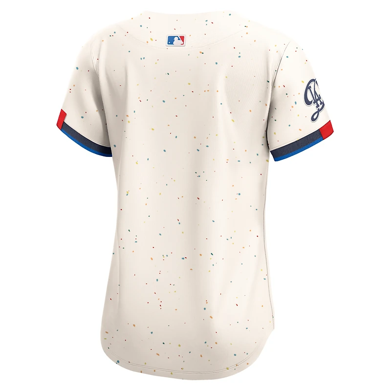 Maillot Nike crème City Connect Limited des Los Angeles Dodgers pour femme