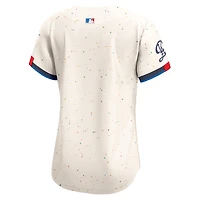 Maillot Nike crème City Connect Limited des Los Angeles Dodgers pour femme