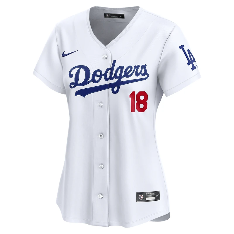 Women's Nike Dri-FIT Yoshinobu Yamamoto White Los Angeles Dodgers Home Limited Jersey