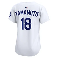 Women's Nike Dri-FIT Yoshinobu Yamamoto White Los Angeles Dodgers Home Limited Jersey
