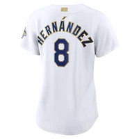 Women's Nike Enrique Hernández White Los Angeles Dodgers 2026 Gold Collection Stadium Jersey
