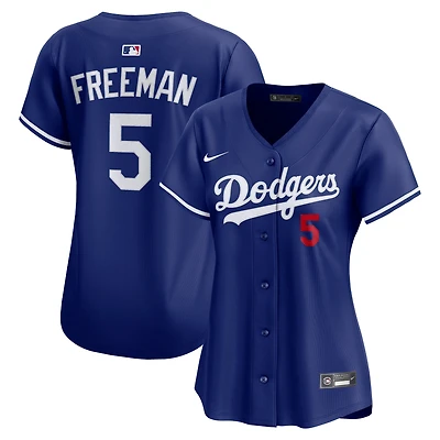 Maillot Nike Freddie Freeman Royal pour femme des Los Angeles Dodgers, édition limitée, Alternate 2