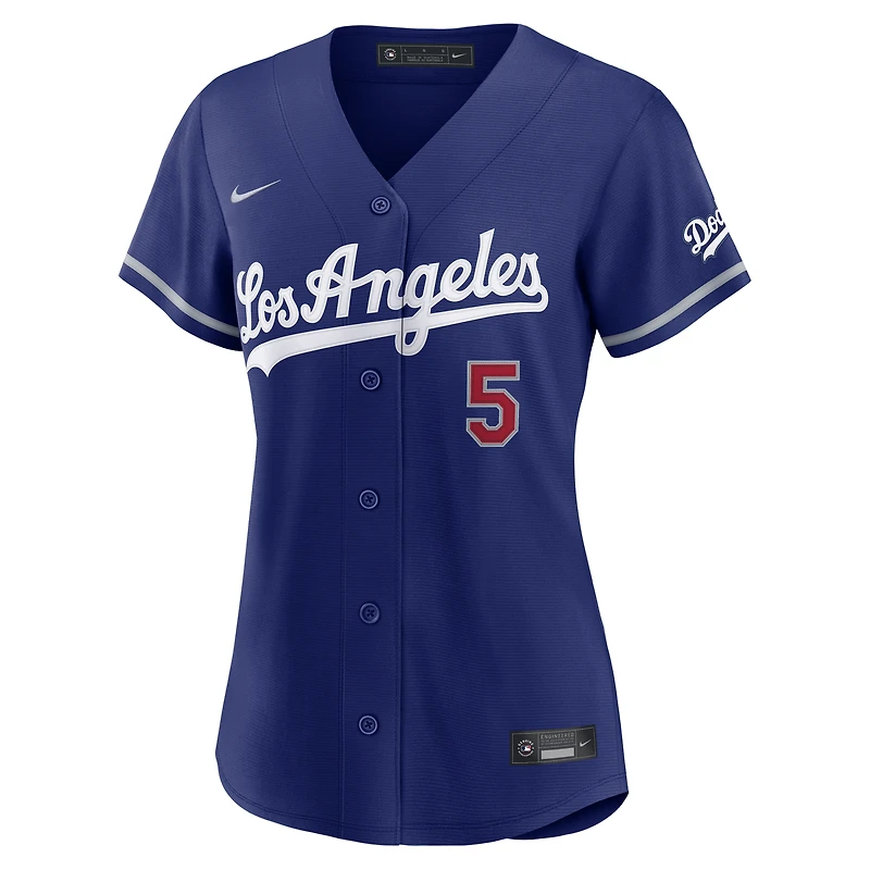 Women's Nike Freddie Freeman Royal Los Angeles Dodgers Alternate Stadium Jersey
