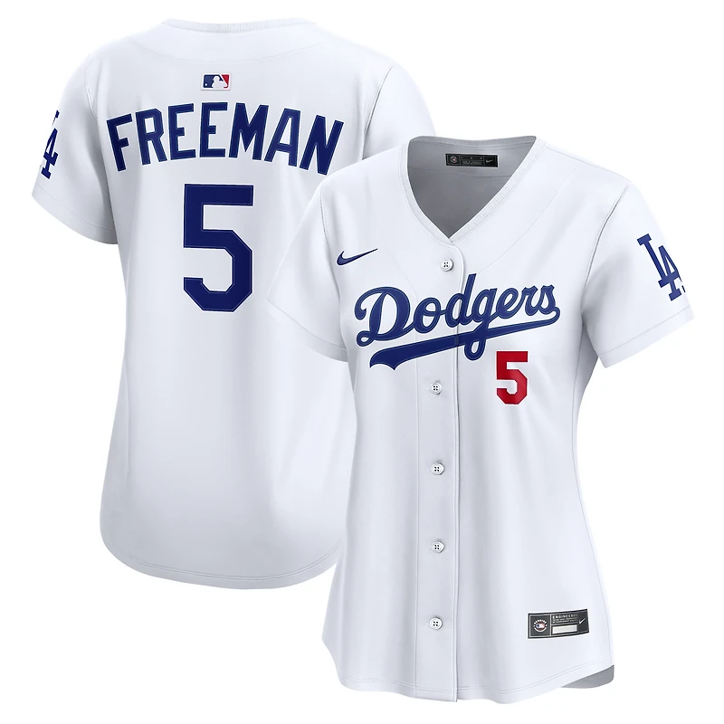 Maillot Nike Freddie Freeman blanc pour femme, édition limitée, domicile des Dodgers de Los Angeles