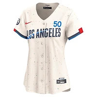 Women's Nike Mookie Betts Cream Los Angeles Dodgers City Connect Limited Jersey