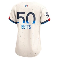 Women's Nike Mookie Betts Cream Los Angeles Dodgers City Connect Limited Jersey