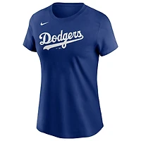 T-shirt avec nom et numéro Nike Mookie Betts Royal Los Angeles Dodgers pour femme