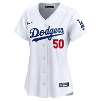Maillot Nike Mookie Betts blanc pour femme, édition limitée, domicile des Los Angeles Dodgers