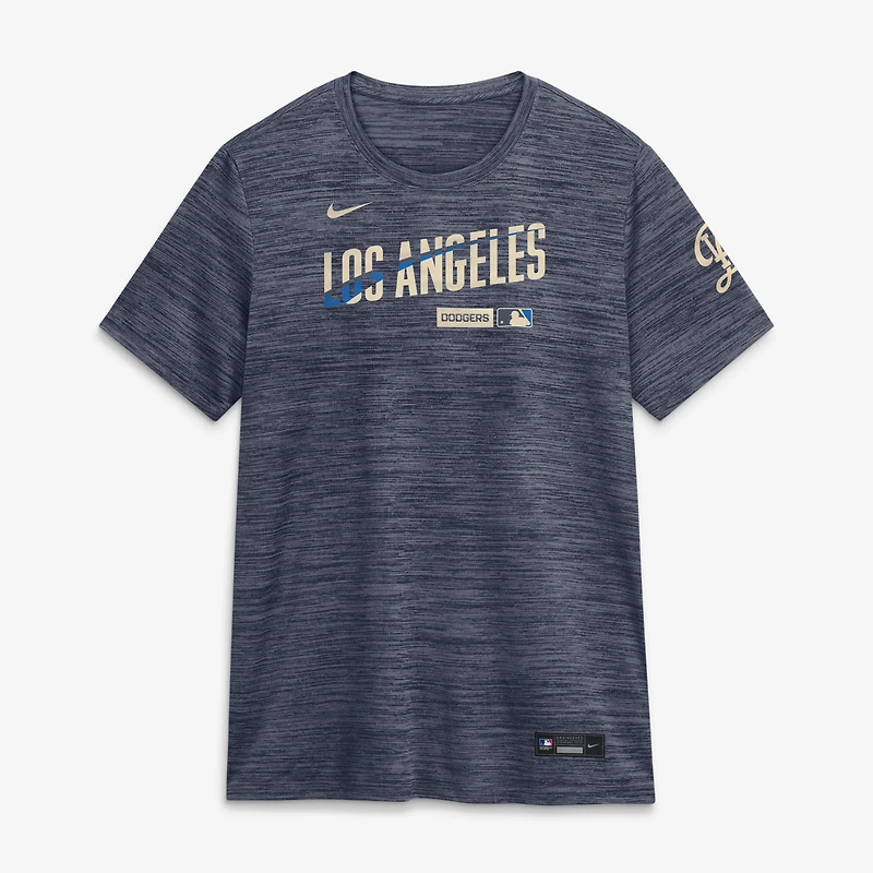 Women's Nike Navy Los Angeles Dodgers Authentic Collection City Connect Velocity Dri-FIT T-Shirt