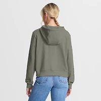 Women's Nike Olive Los Angeles Dodgers One Tri-Blend Dri-FIT Hoodie