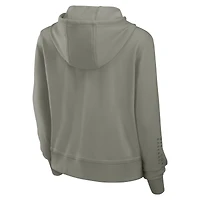 Sweat à capuche Nike Olive Los Angeles Dodgers One Tri-Blend Dri-FIT pour femme