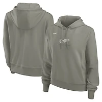 Women's Nike Olive Los Angeles Dodgers One Tri-Blend Dri-FIT Hoodie