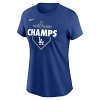 Women's Nike Royal Los Angeles Dodgers 2024 World Series Champions Lock Up T-Shirt