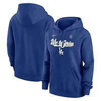 Women's Nike Royal Los Angeles Dodgers 2025 World Series Authentic Collection Therma Fleece Hoodie