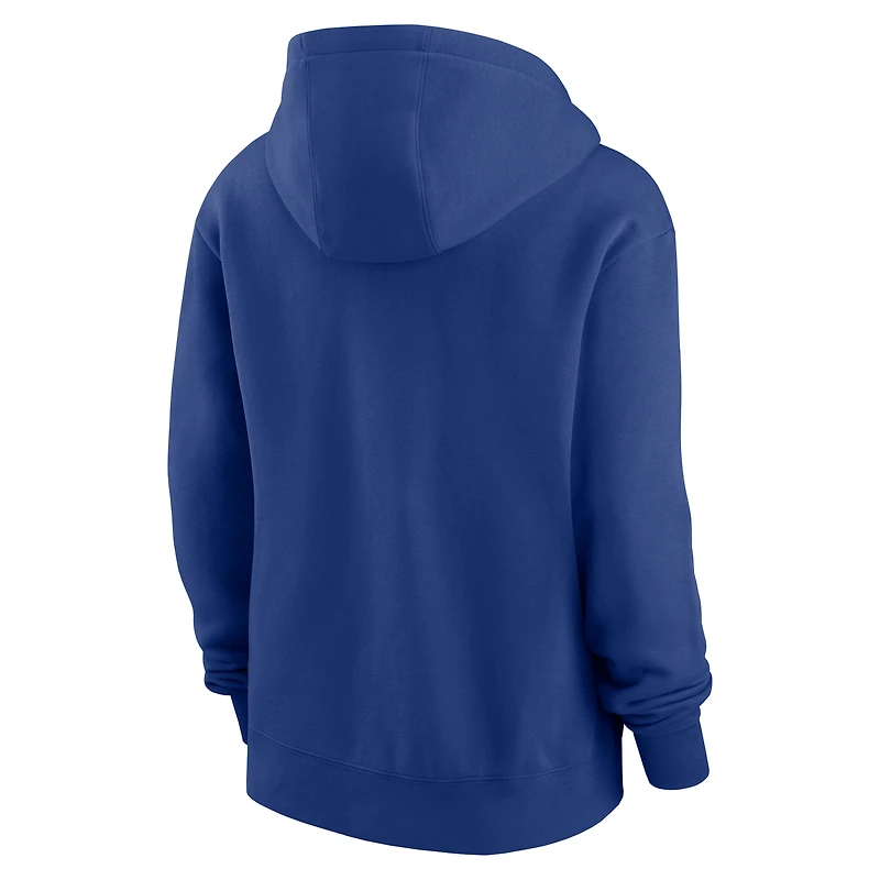 Women's Nike Royal Los Angeles Dodgers 2025 World Series Authentic Collection Therma Fleece Hoodie