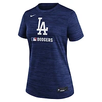 Women's Nike  Royal Los Angeles Dodgers Authentic Collection Velocity Performance T-Shirt