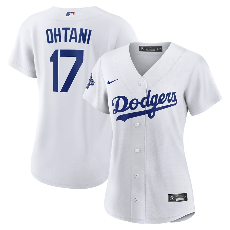 Maillot réplique domicile Nike Shohei Ohtani blanc des Dodgers de Los Angeles, champions Séries mondiales 2025