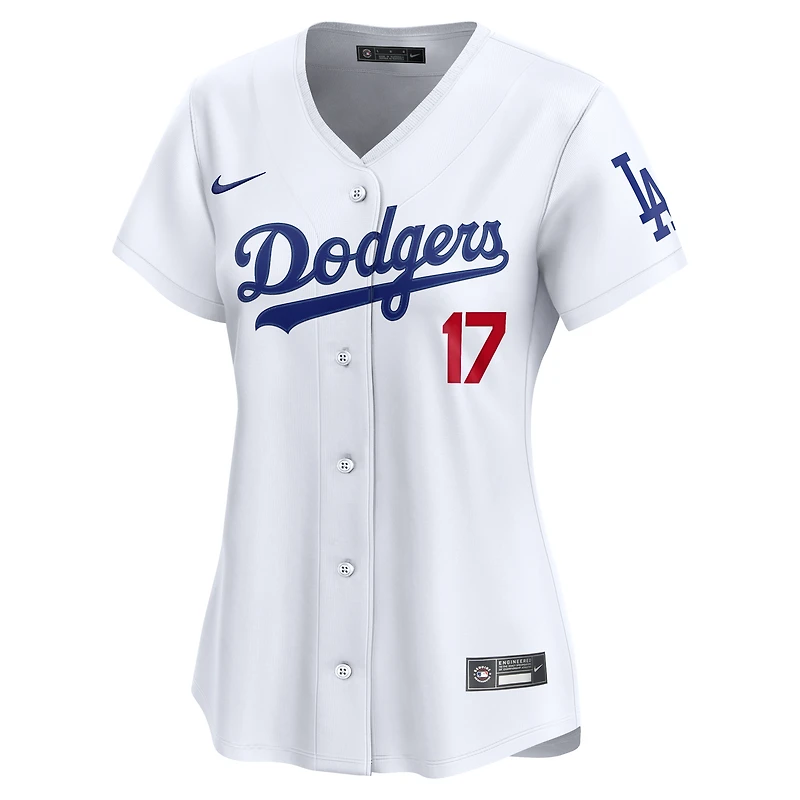Maillot Nike Shohei Ohtani blanc pour femme, édition limitée, domicile des Dodgers de Los Angeles