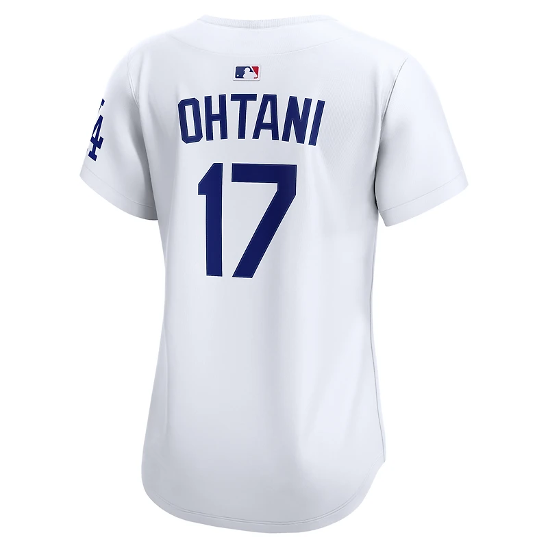 Maillot Nike Shohei Ohtani blanc pour femme, édition limitée, domicile des Dodgers de Los Angeles