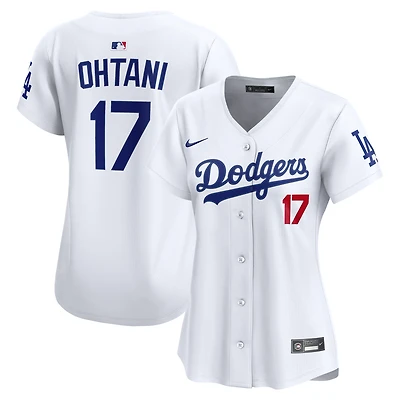 Maillot Nike Shohei Ohtani blanc pour femme, édition limitée, domicile des Dodgers de Los Angeles
