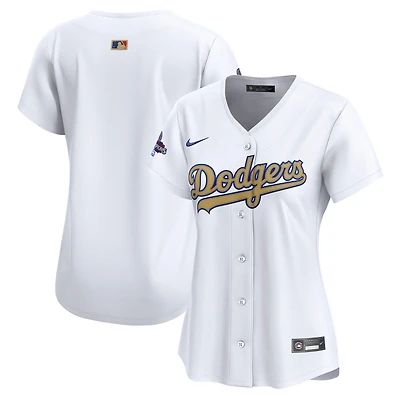 Women's Nike  White Los Angeles Dodgers 2025 Gold Collection Limited Jersey