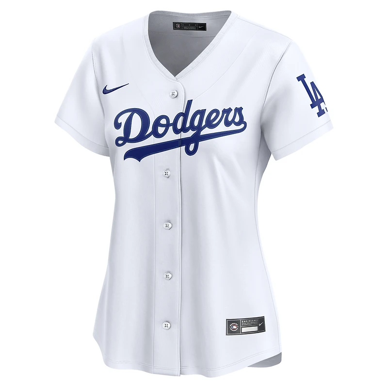 Maillot Nike Los Angeles Dodgers Domicile Limité Blanc pour Femme