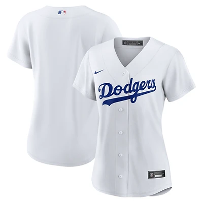 Maillot Nike pour femme blanc Los Angeles Dodgers Home Replica Team