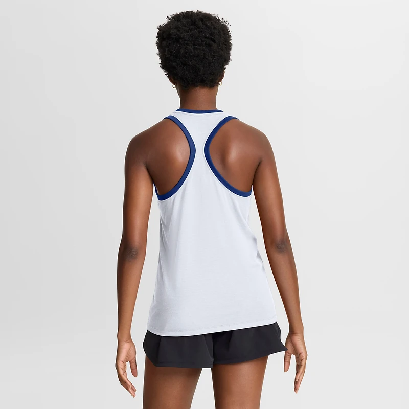 Débardeur Nike blanc Los Angeles Dodgers Tri-Blend Dri-FIT pour femme
