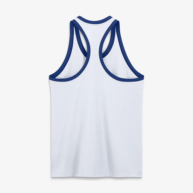 Women's Nike White Los Angeles Dodgers Tri-Blend Dri-FIT Racerback Tank Top