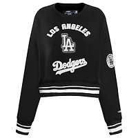 Sweat-shirt court à enfiler Pro Standard pour femme, noir, Los Angeles Dodgers Pearl