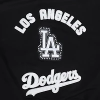 Sweat-shirt court à enfiler Pro Standard pour femme, noir, Los Angeles Dodgers Pearl