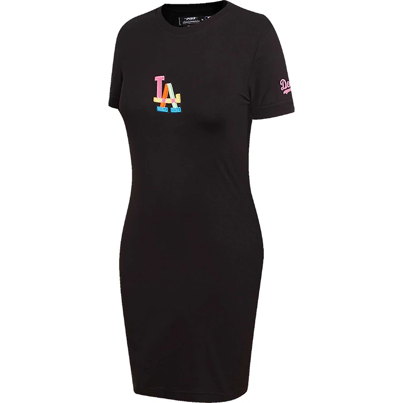 Robe moulante néon délavée des Los Angeles Dodgers Pro Standard pour femme, noire