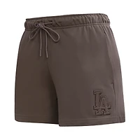 Short en polaire neutre Pro Standard marron des Los Angeles Dodgers pour femmes