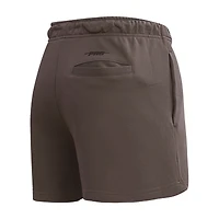 Women's Pro Standard Brown Los Angeles Dodgers Neutral Fleece Shorts