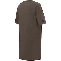 Women's Pro Standard Brown Los Angeles Dodgers Neutral T-Shirt Dress