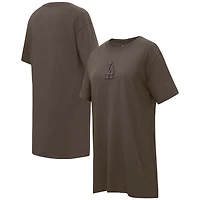 Robe t-shirt neutre Pro Standard marron des Dodgers de Los Angeles pour femmes