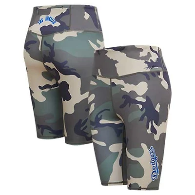 Short de cyclisme imprimé intégral camouflage Los Angeles Dodgers pour femme, modèle Pro Standard