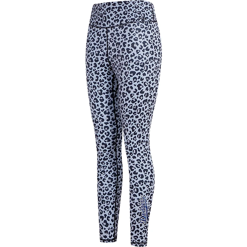 Legging Pro Standard léopard Los Angeles Dodgers imprimé sur toute la surface pour femme
