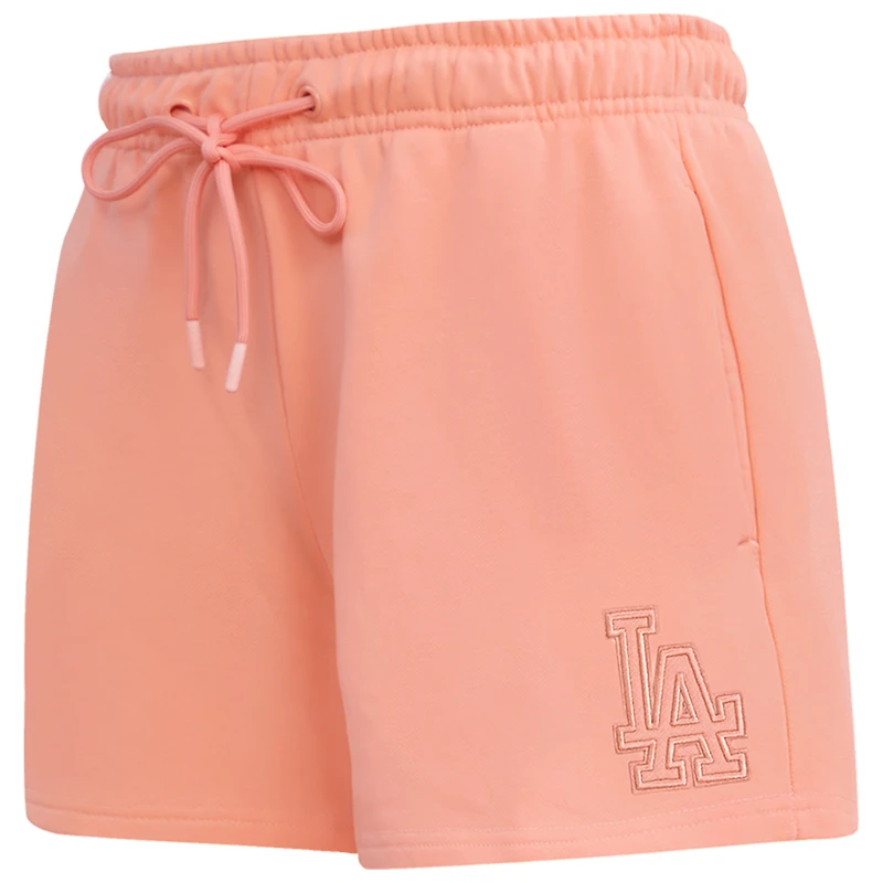 Short en polaire neutre rose Pro Standard des Dodgers de Los Angeles pour femmes