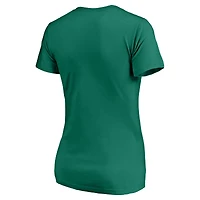 Profil femme Kelly Green T-shirt col en V celtique grande taille des Dodgers de Los Angeles