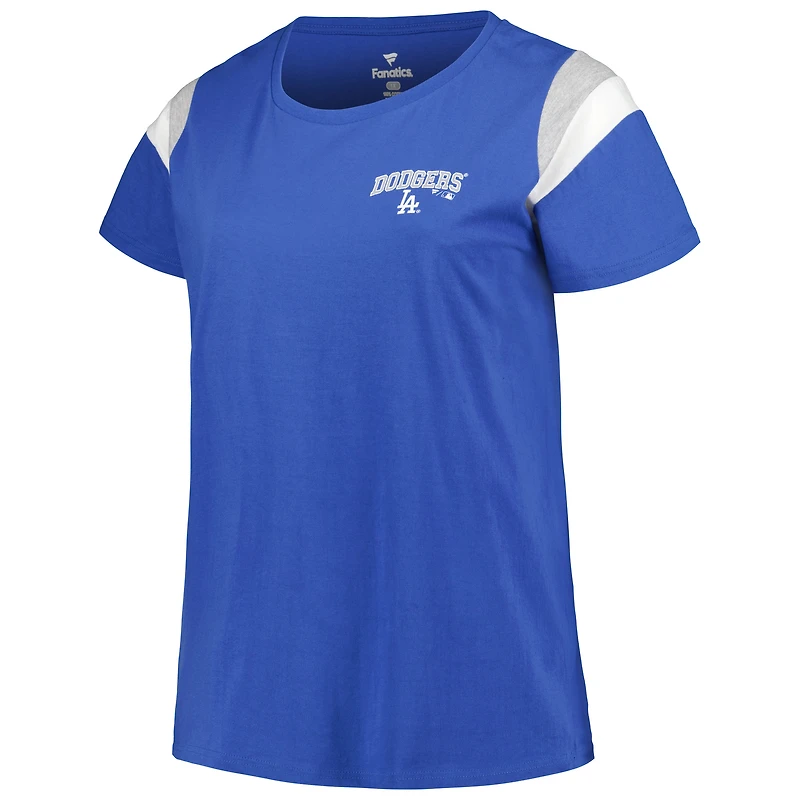 Profile Royal Los Angeles Dodgers T-shirt à encolure dégagée grande taille pour femme