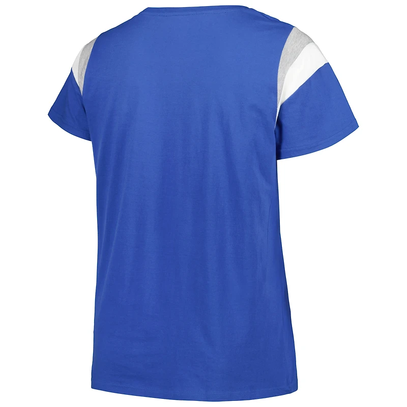 Profile Royal Los Angeles Dodgers T-shirt à encolure dégagée grande taille pour femme