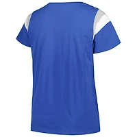 Profile Royal Los Angeles Dodgers T-shirt à encolure dégagée grande taille pour femme