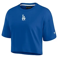 T-shirt court super doux et carré Royal Los Angeles Dodgers Elements pour femmes