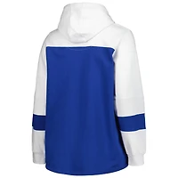 Women's Royal Los Angeles Dodgers Plus Colorblock Pullover Hoodie